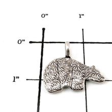 Load image into Gallery viewer, Sterling Silver Bear Totem Pendant