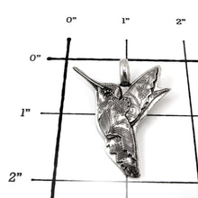 Load image into Gallery viewer, Sterling Silver Hummingbird Totem Pendant