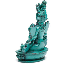 Load image into Gallery viewer, Green Tara Resin Statue - 6 in
