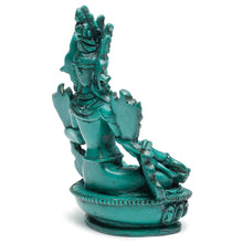 Load image into Gallery viewer, Green Tara Resin Statue - 6 in