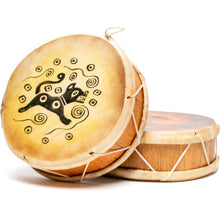 Load image into Gallery viewer, Peruvian Round Two-Sided Hand Drum - 8 in