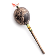Load image into Gallery viewer, Peruvian Amazon Gourd Rattle - Eagle/Condor