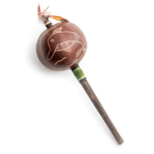Load image into Gallery viewer, Peruvian Amazon Gourd Rattle - Dolphin