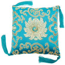 Load image into Gallery viewer, 7 Inch Lotus Singing Bowl Cushion, Handmade Certified Fair Trade