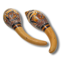 Load image into Gallery viewer, Peruvian Carved Gourd Rattle- Small
