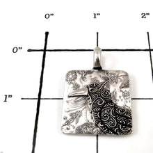 Load image into Gallery viewer, Sterling Silver Raven Totem Pendant
