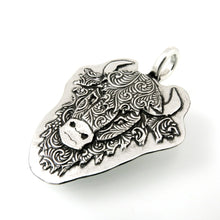 Load image into Gallery viewer, Sterling Silver Bison Totem Pendant
