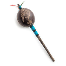 Load image into Gallery viewer, Peruvian Amazon Gourd Rattle - Hummingbird/Condor
