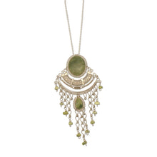 Load image into Gallery viewer, Alpaca Silver Choker Teardrops &amp; Stones
