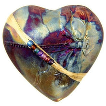 Load image into Gallery viewer, Raku Heart Rattle

