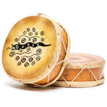 Load image into Gallery viewer, Peruvian Round Two-Sided Hand Drum - 8 in
