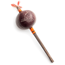 Load image into Gallery viewer, Peruvian Amazon Gourd Rattle - Jaguar
