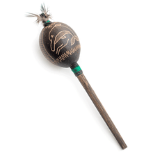 Load image into Gallery viewer, Peruvian Amazon Gourd Rattle - Dolphin
