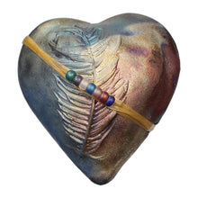 Load image into Gallery viewer, Raku Heart Rattle
