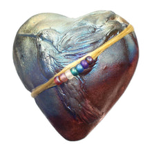 Load image into Gallery viewer, Raku Heart Rattle
