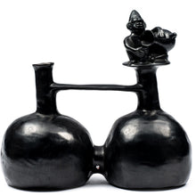 Load image into Gallery viewer, Huaco Silbador-Peruvian Water Whistling Vessel - Shaman with Vessel
