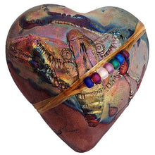 Load image into Gallery viewer, Raku Heart Rattle
