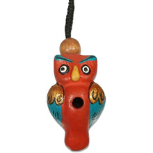 Load image into Gallery viewer, Singing Owl Clay Whistle on Cord
